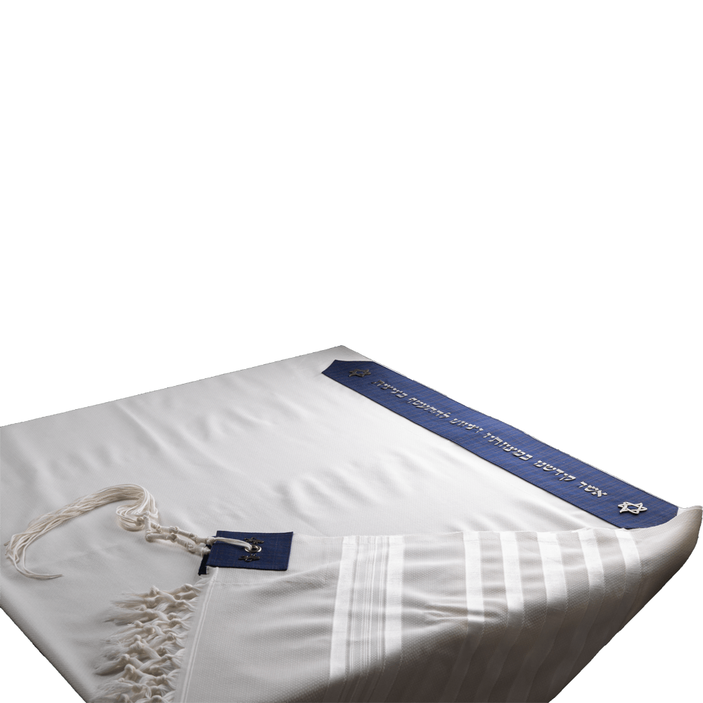 Tallit "Star of David" made of wool with brass
