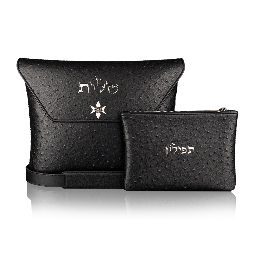 סט "צפת" לטלית ולתפילין מעור יען