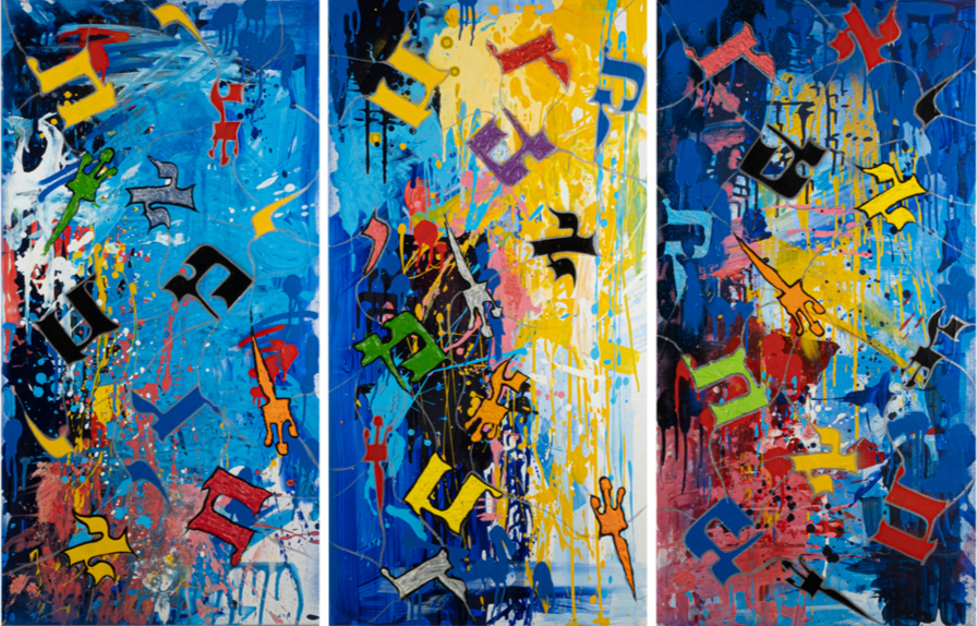 Triptych "The Energy of Letters"