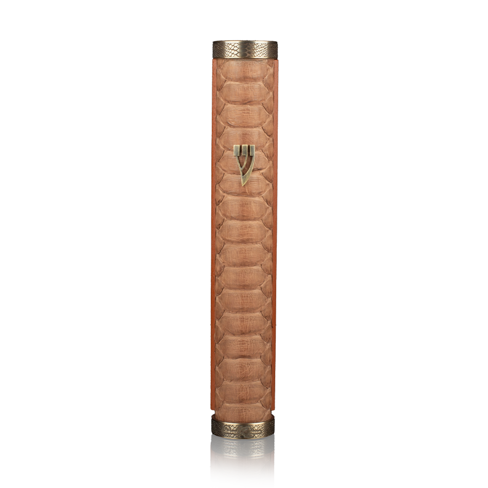 Case for mezuzah "Jerusalem" made of python
