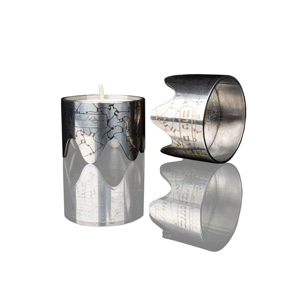 Festive and travel Shabbat candlesticks