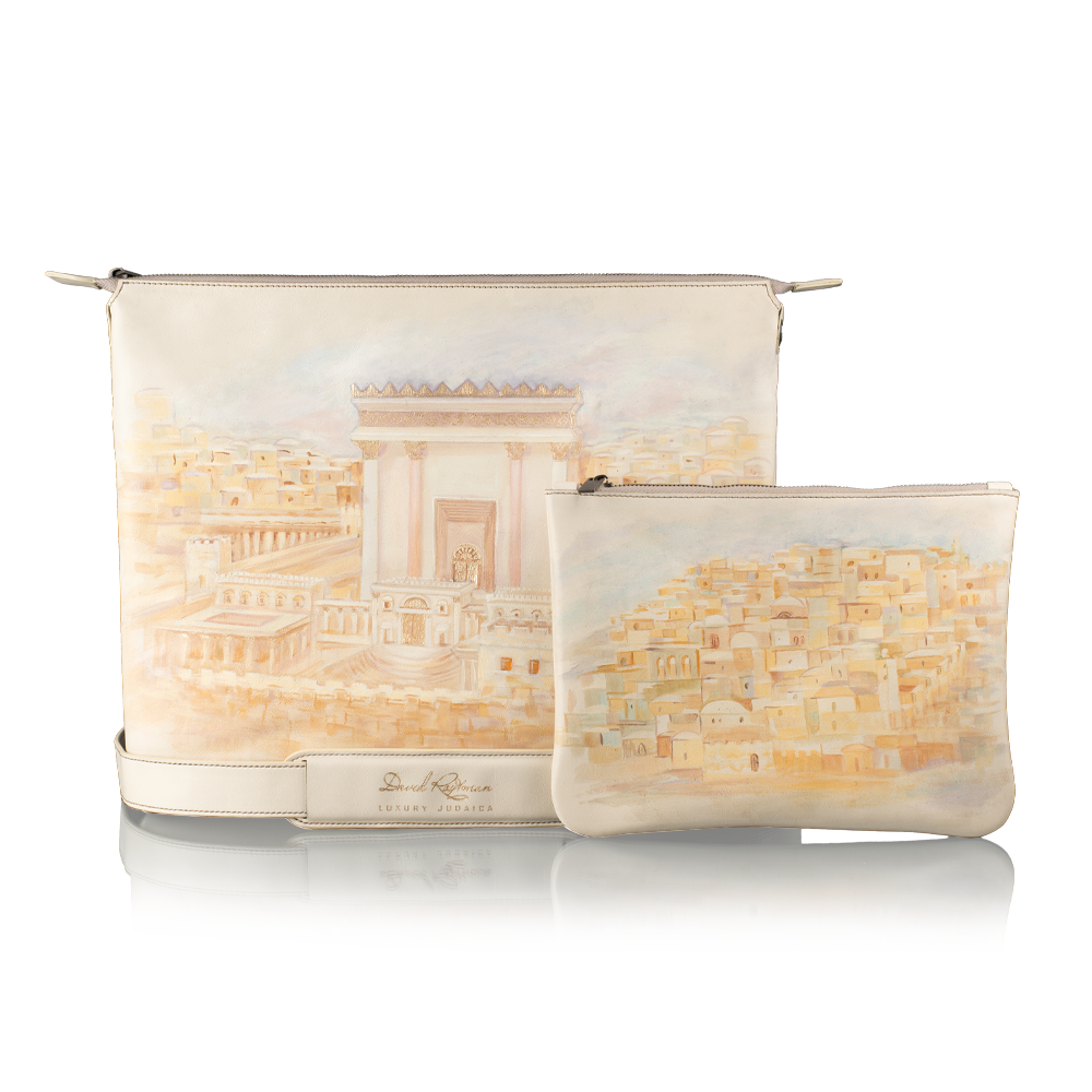 Set for Tallit and Tefillin with art "Jerusalem"