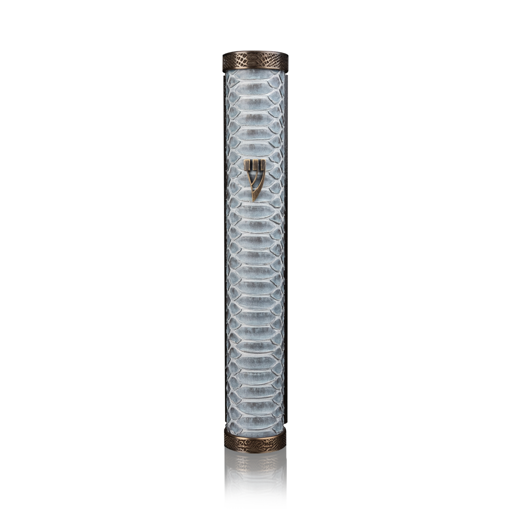 Case for mezuzah "Jerusalem" made of python