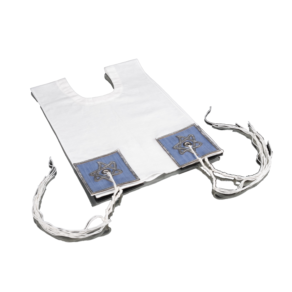 Tallit "Baby" made of wool with denim