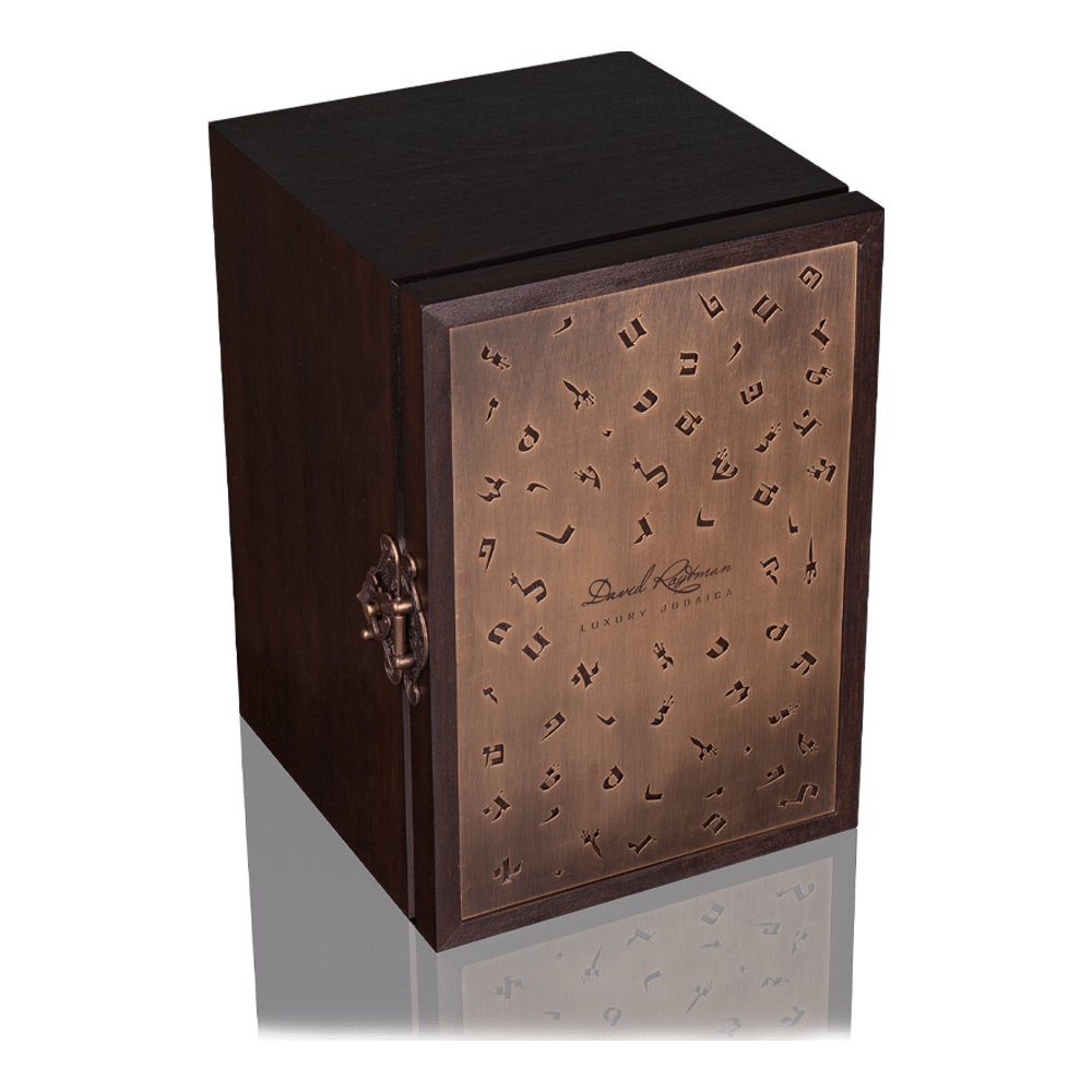 Casket for kippah with brass