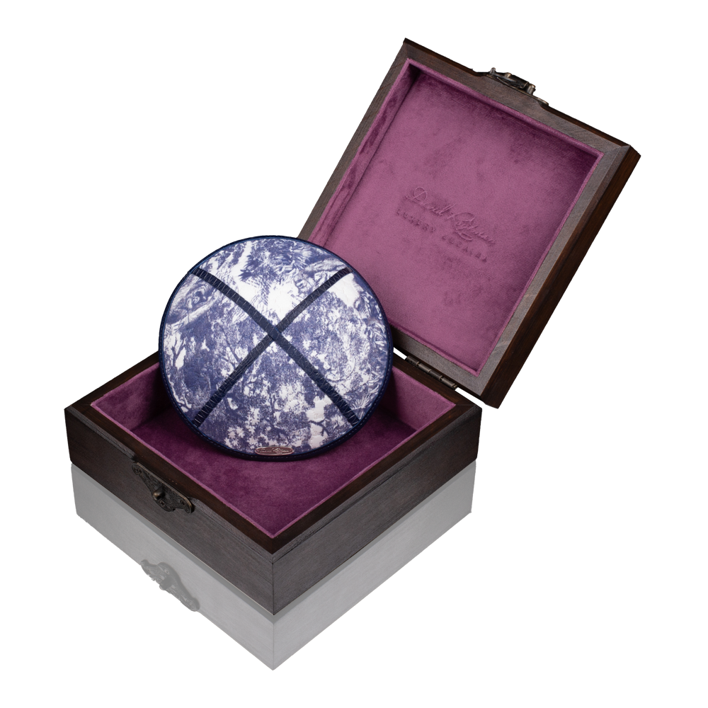 Kippah "Classic" made of linen. "Summer shadows"