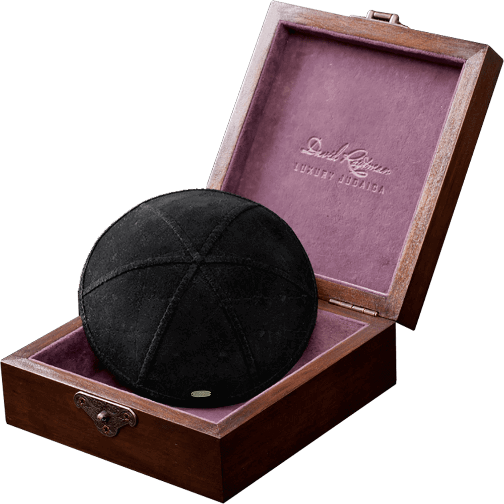 Kippah "Modern" made of suede