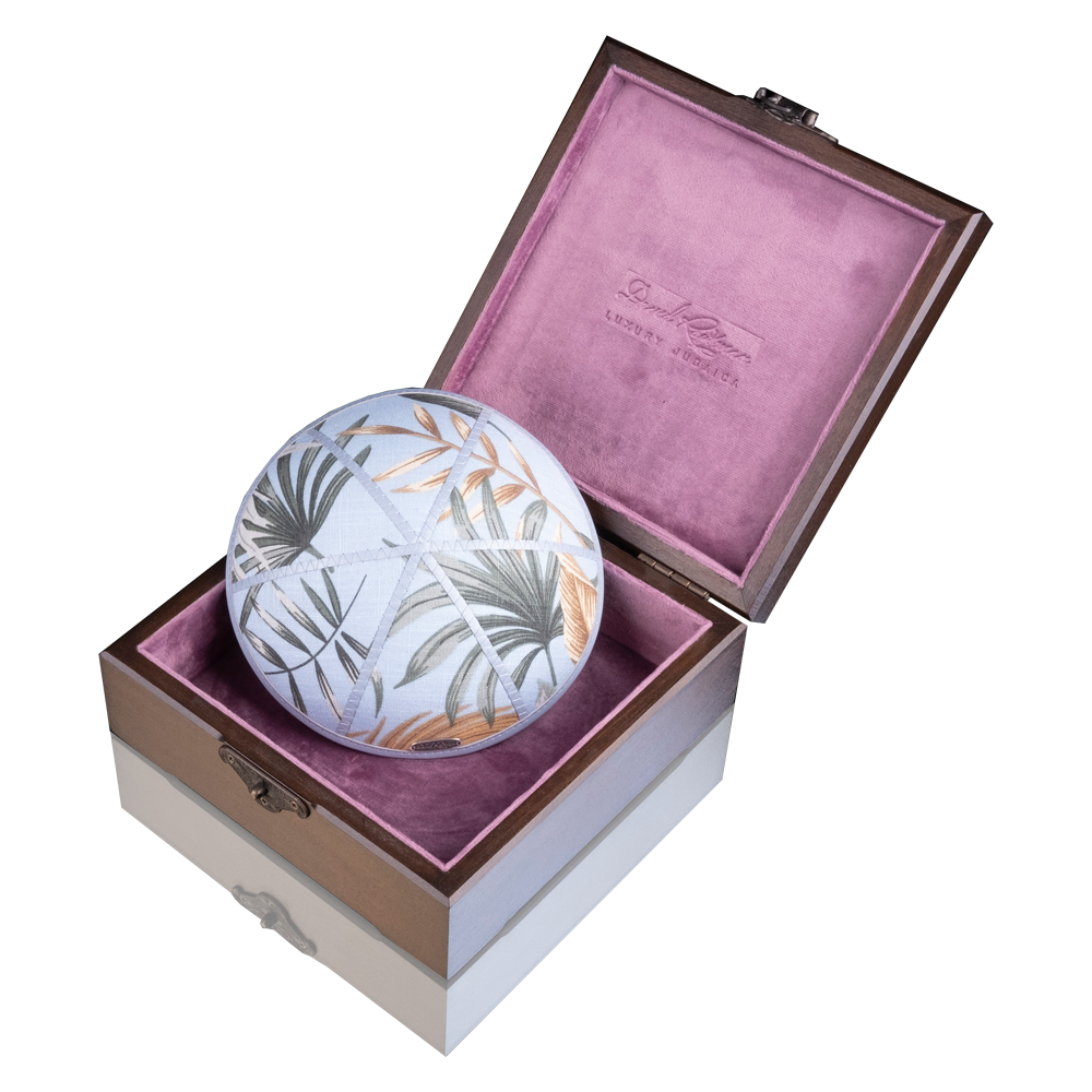 Kippah "770" made of linen. "Tropicana"