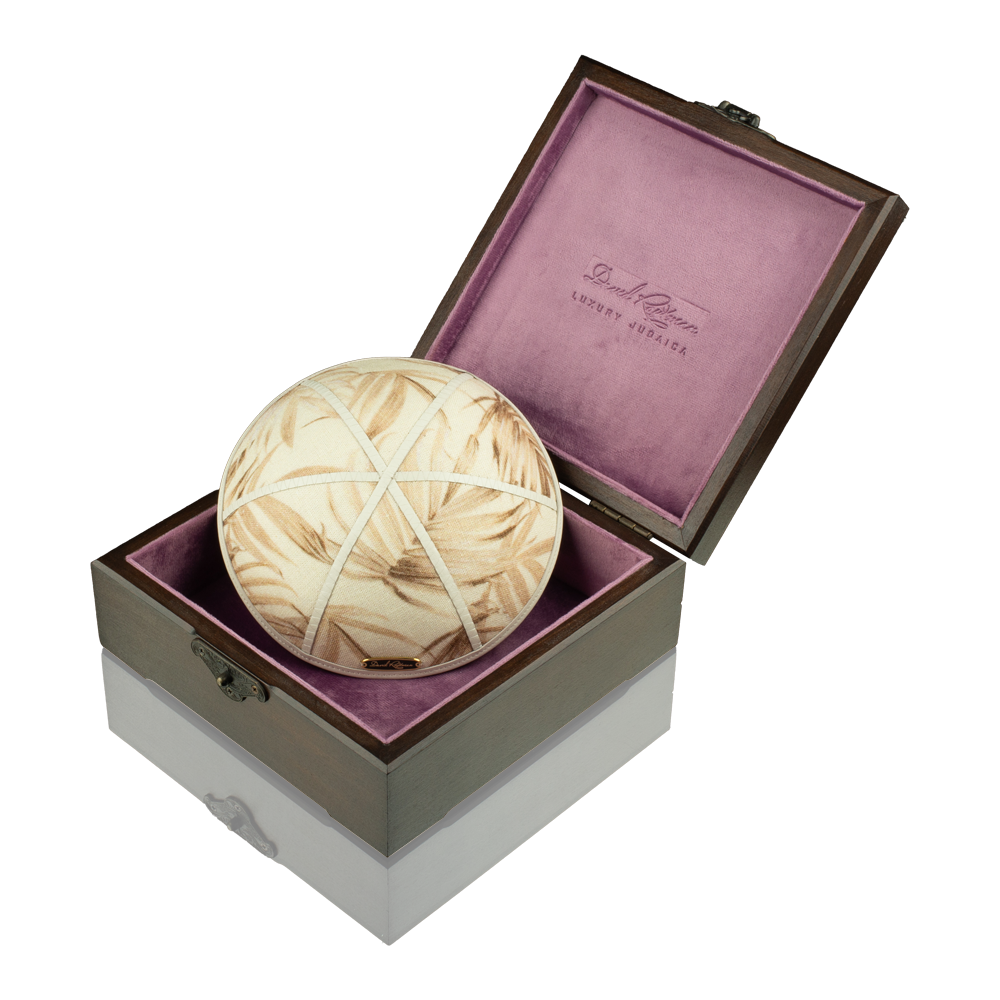 Kippah "770" made of linen. "Eden"