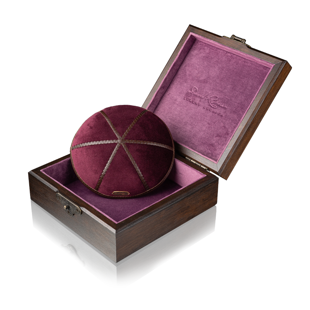 Kippah "Modern" made of velvet
