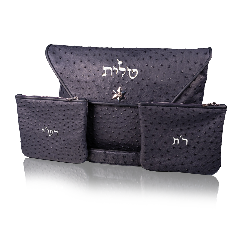 Set "770" for Tallit and Tefillin made of оstrich
