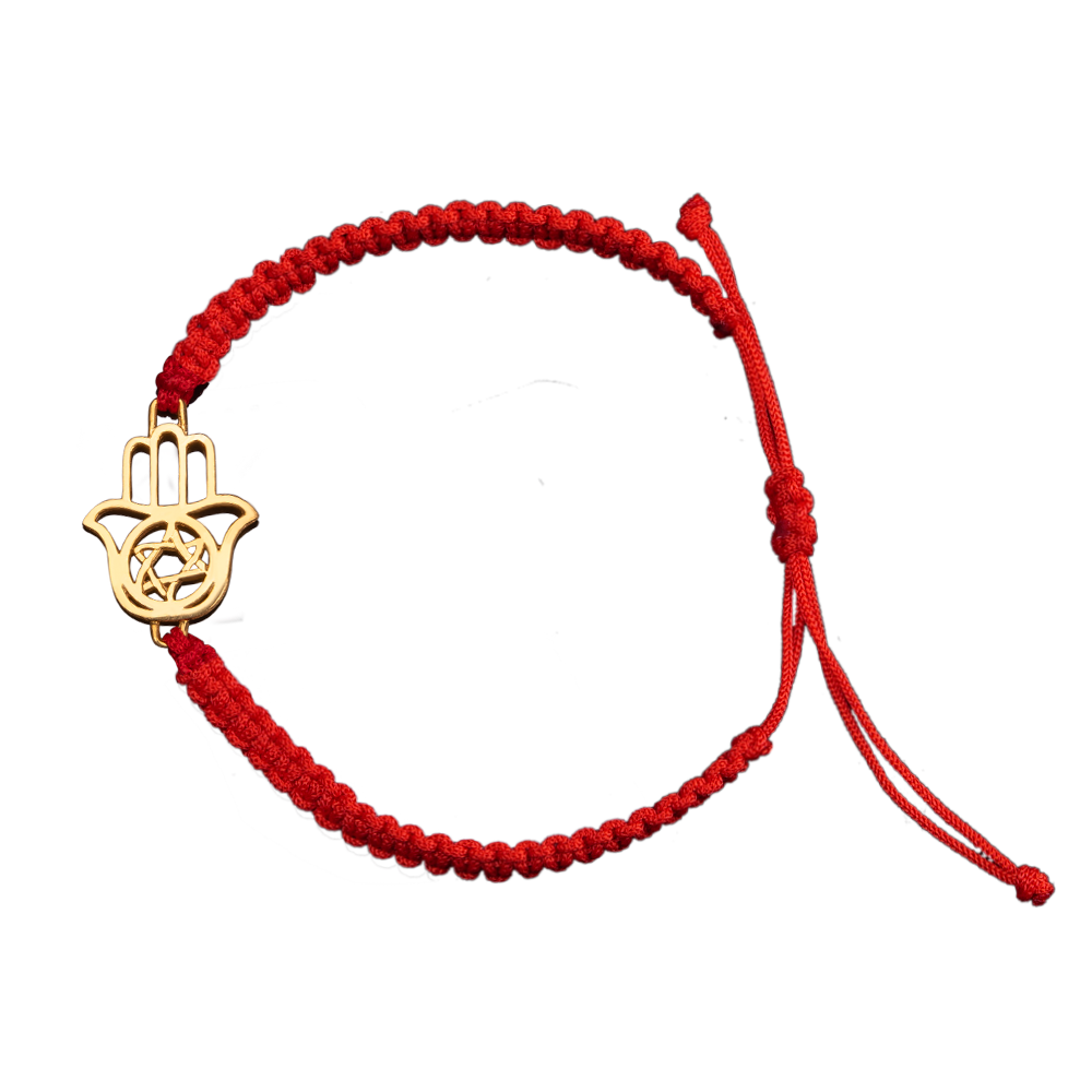Bracelet "Hamsa" with silver in gilding