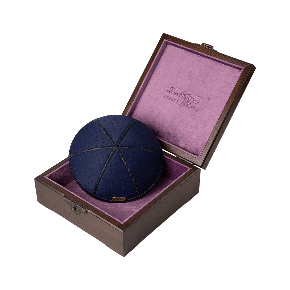 Kippah "770" with perforation. Two-color Collection