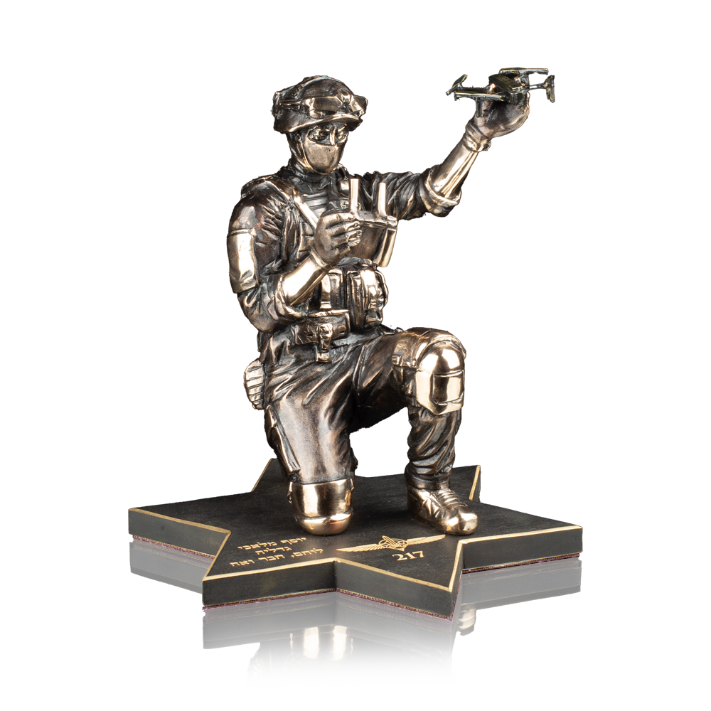 Bronze figurine "Fighter 217. Drone operator"