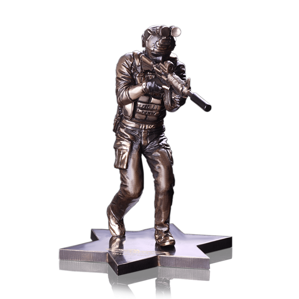 Bronze figurine "IDF Special Forces. Fighter "Shaldag unit""