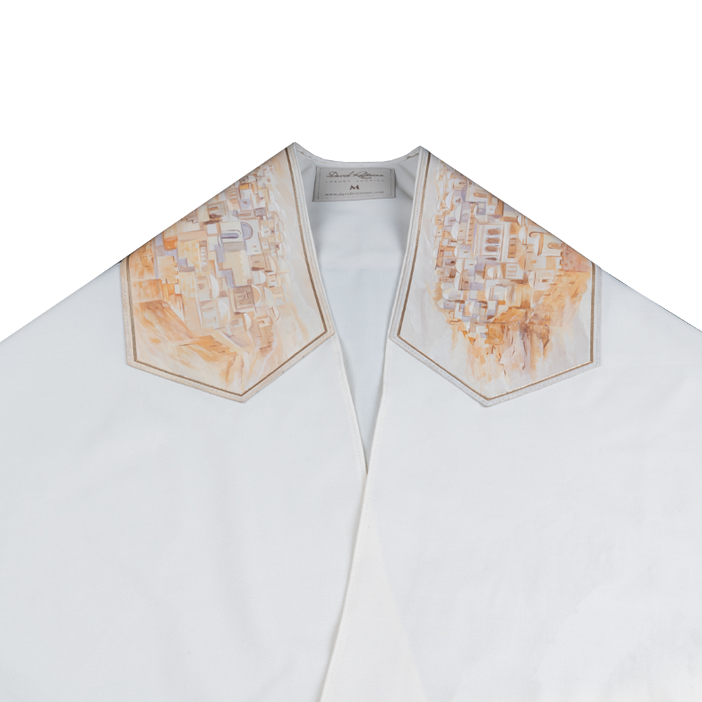 Tallit with art "Jerusalem"