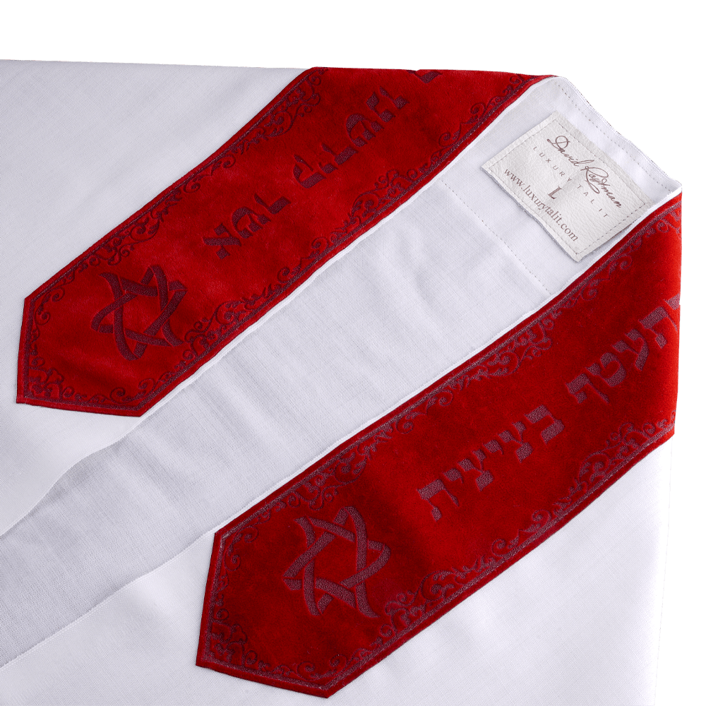 Tallit "Shimshon" made of wool with velour