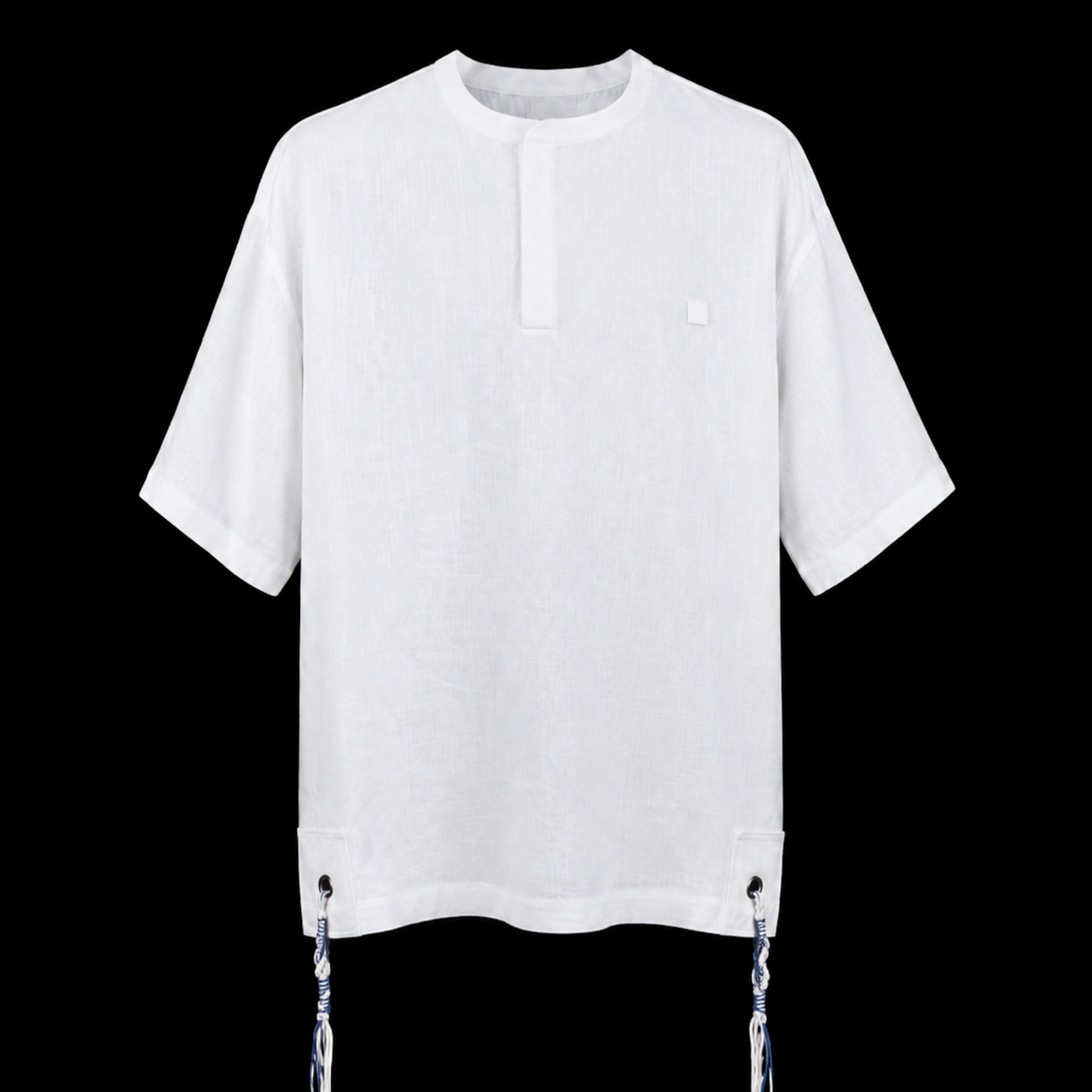 Hemp Tallit Katan with blue threads