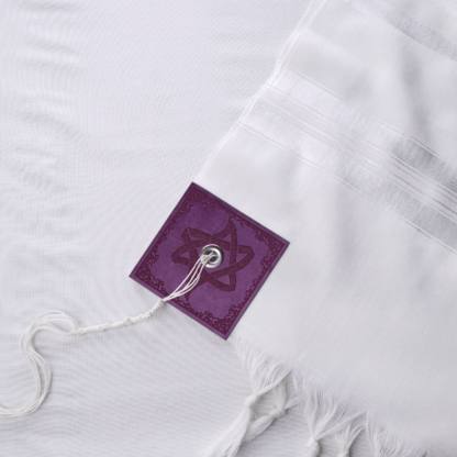 Tallit "Zohar" made of wool with velour