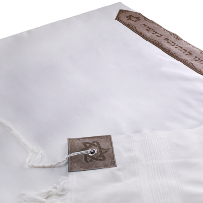 Tallit "Abraham" made of wool and velour