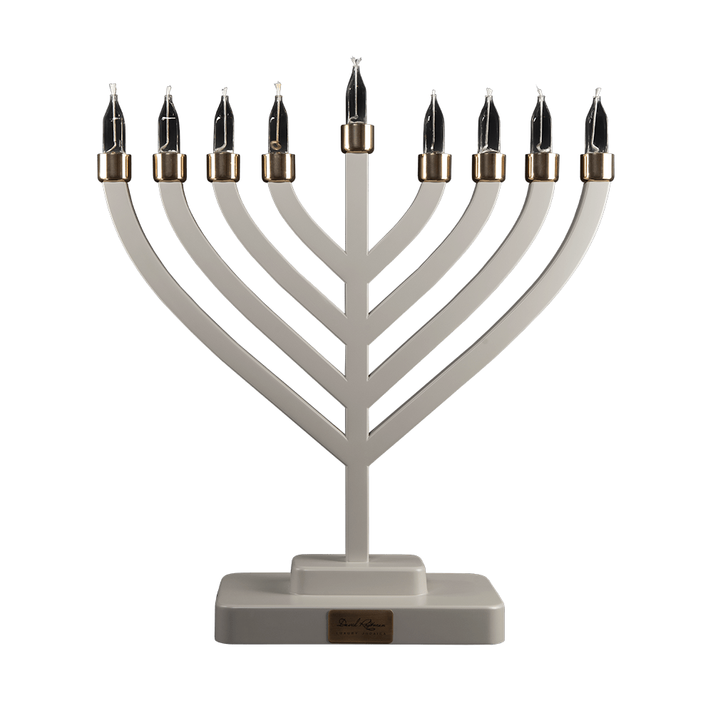 Hanukkah candlestick made of wood