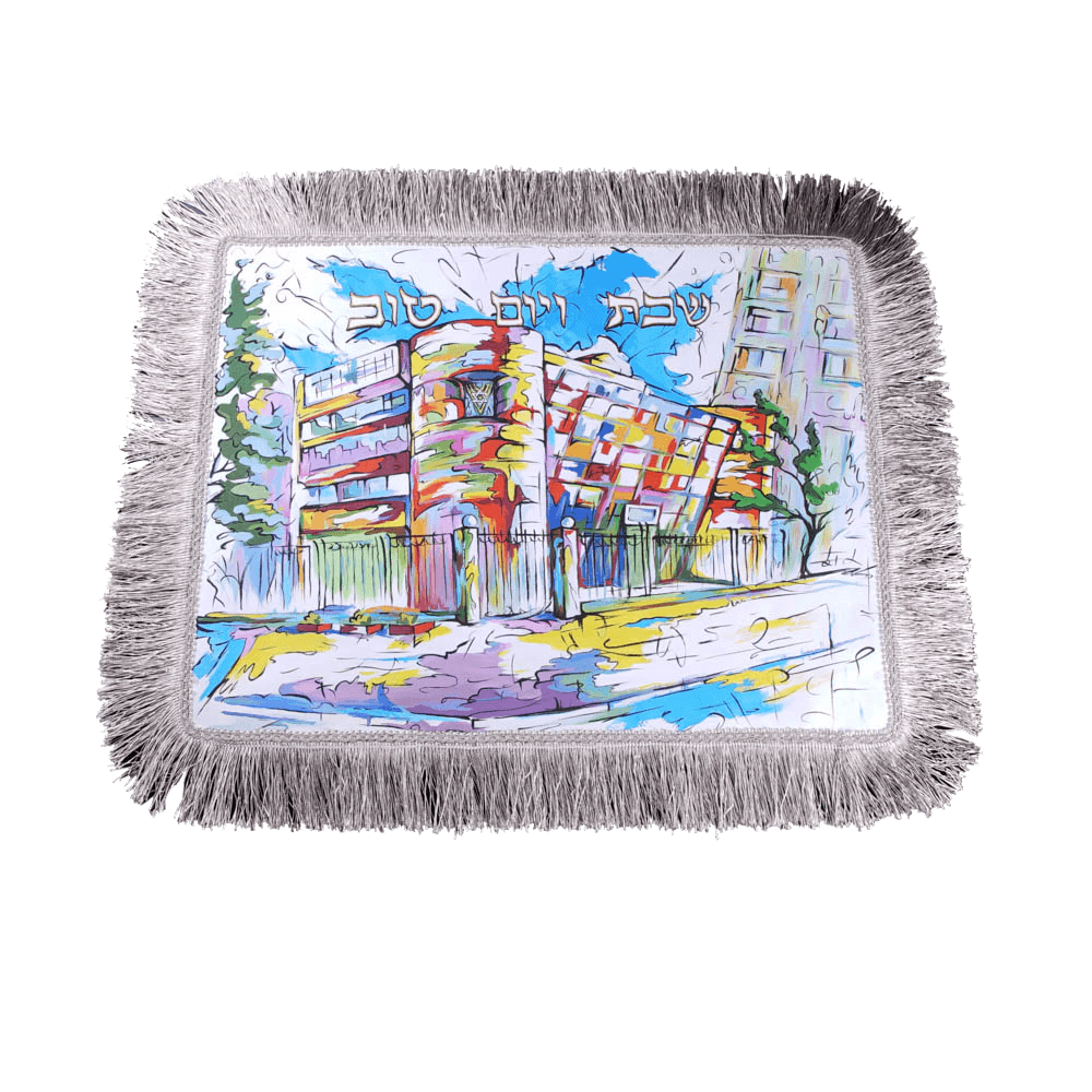 Challah cover with art "Bolshaya Bronnaya Synagogue"