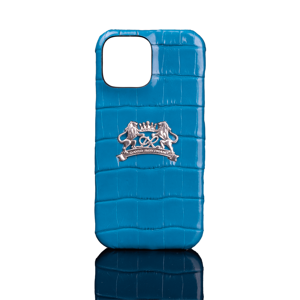Case for iPhone 16 pro max made of crocodile leather