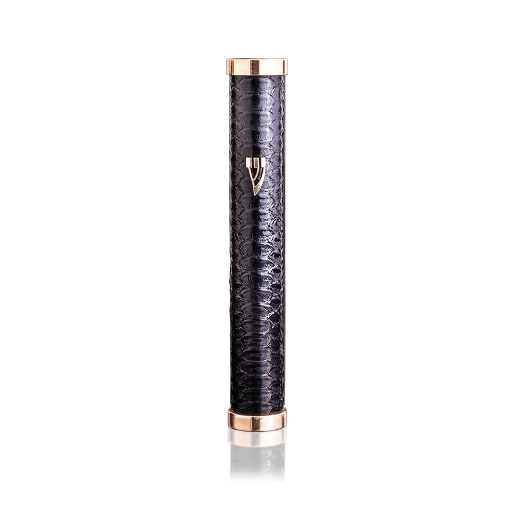 Case for mezuzah "Jerusalem" made of python