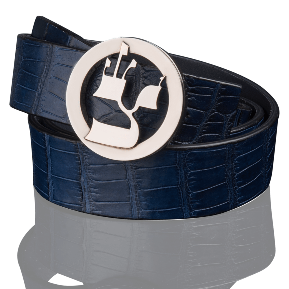 Belt made of crocodile leather