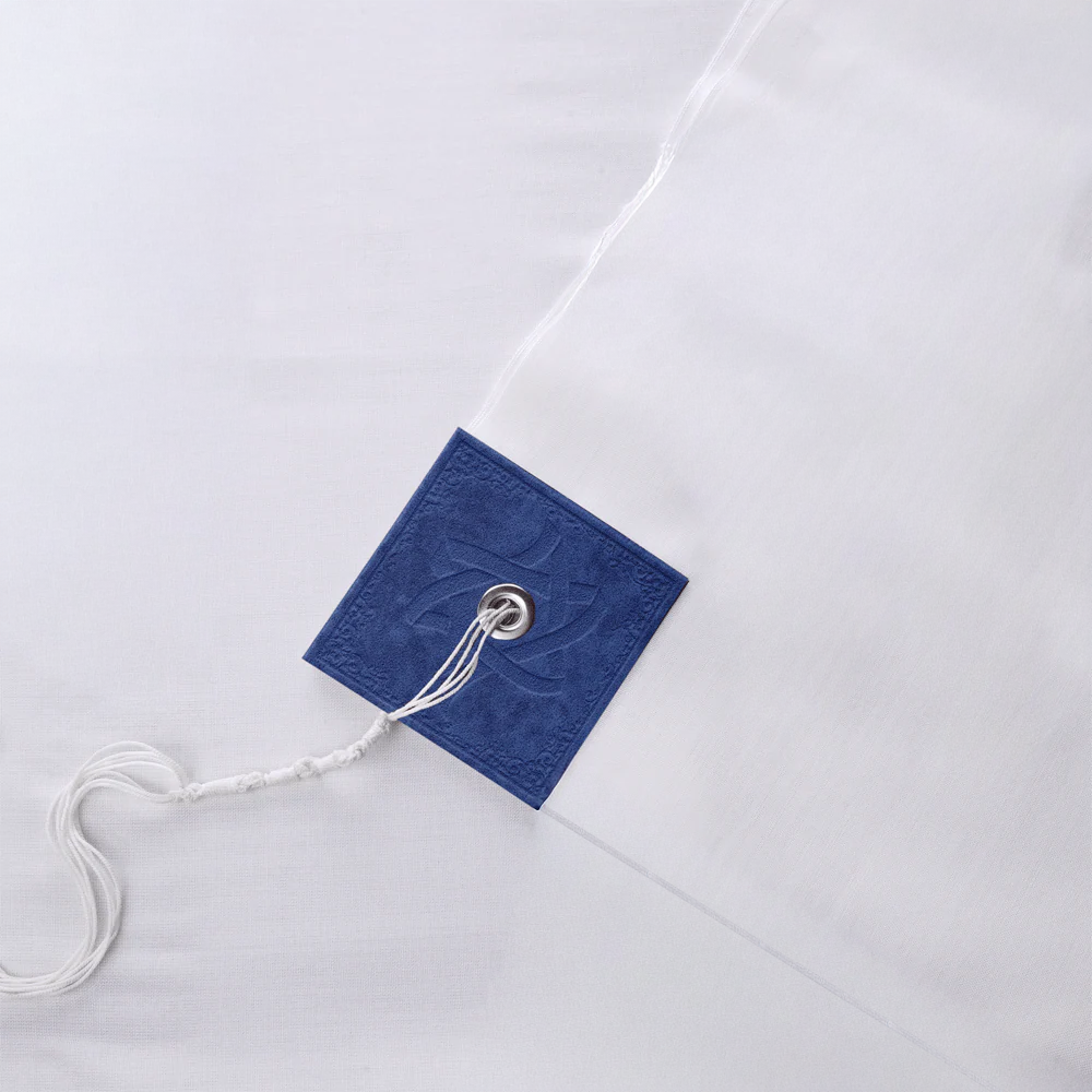 Tallit "Israel" made of wool with velour