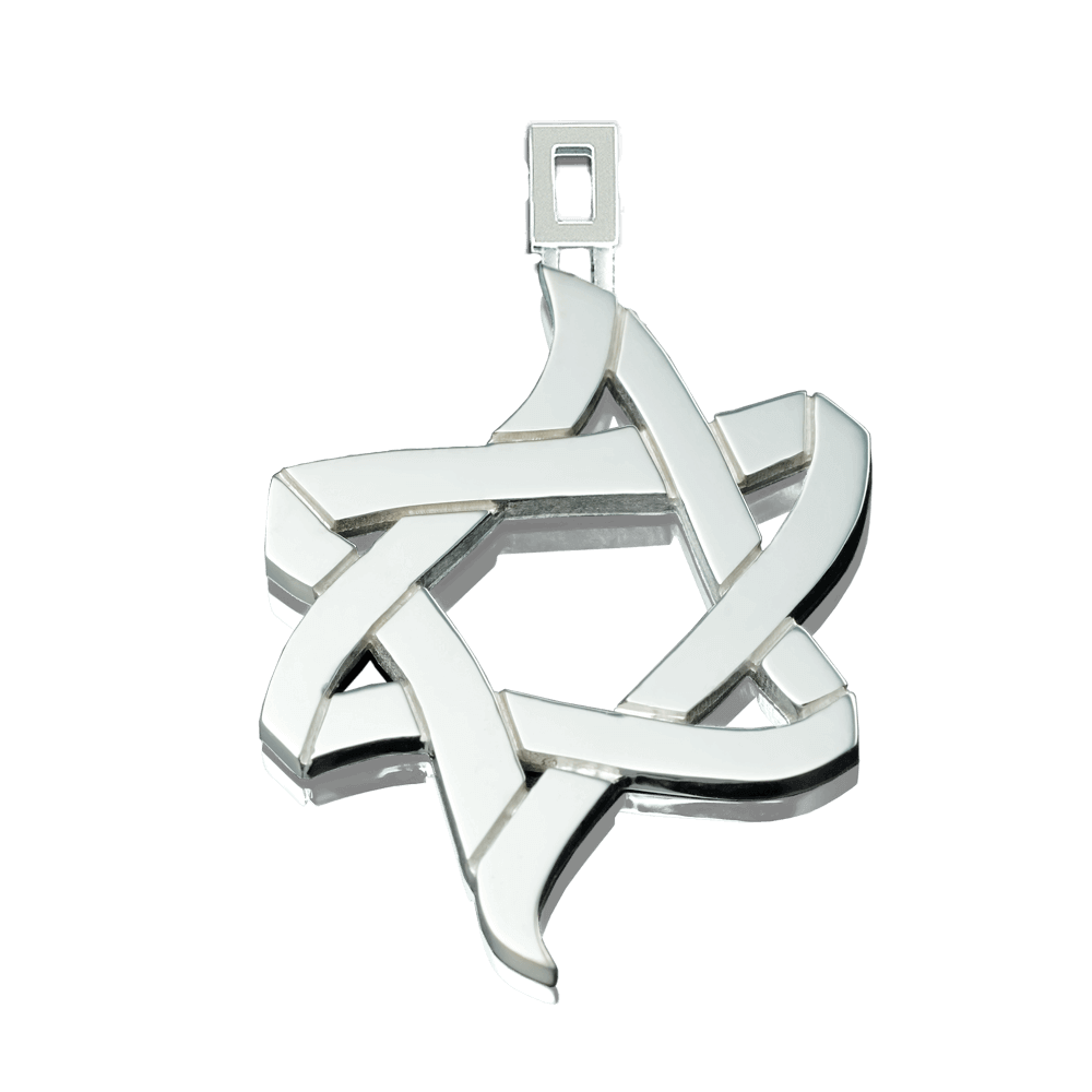 Pendant "Ice and Fire" made of silver