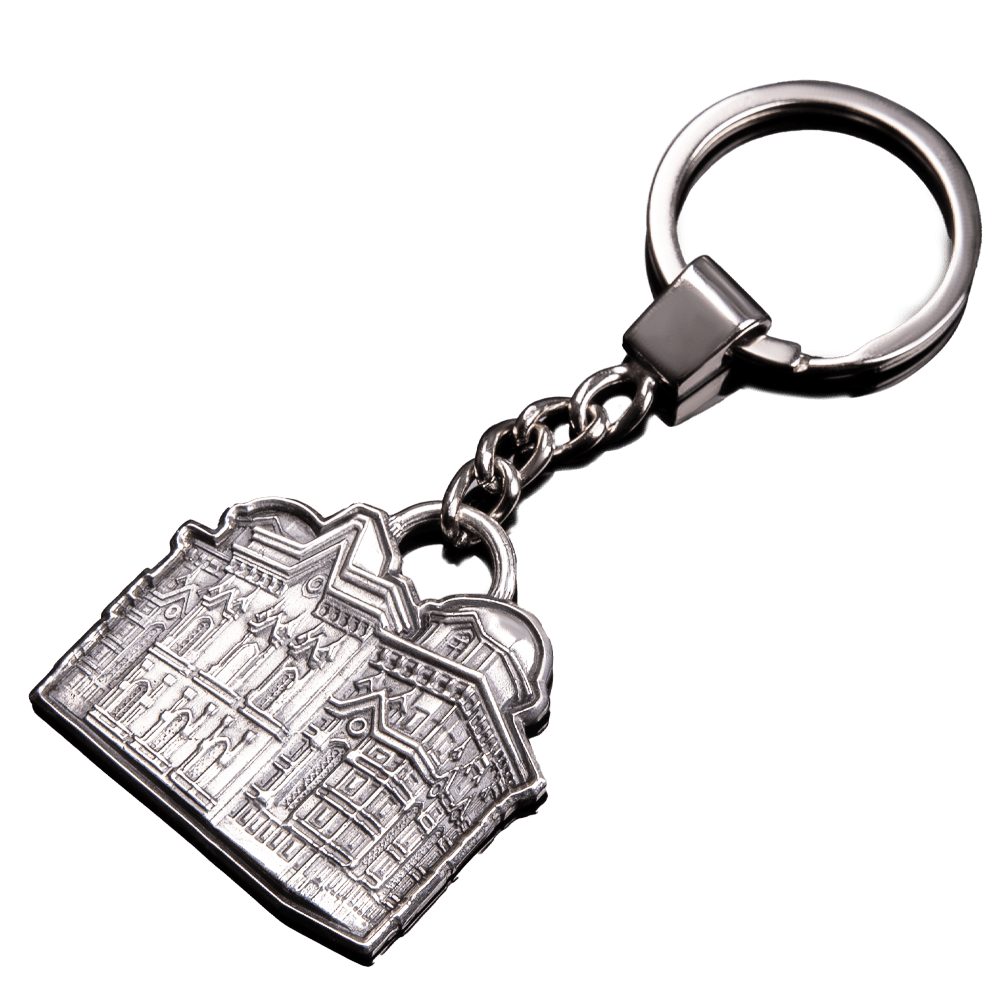 Key chain "Brodsky Synagogue in Odesa" made of silver