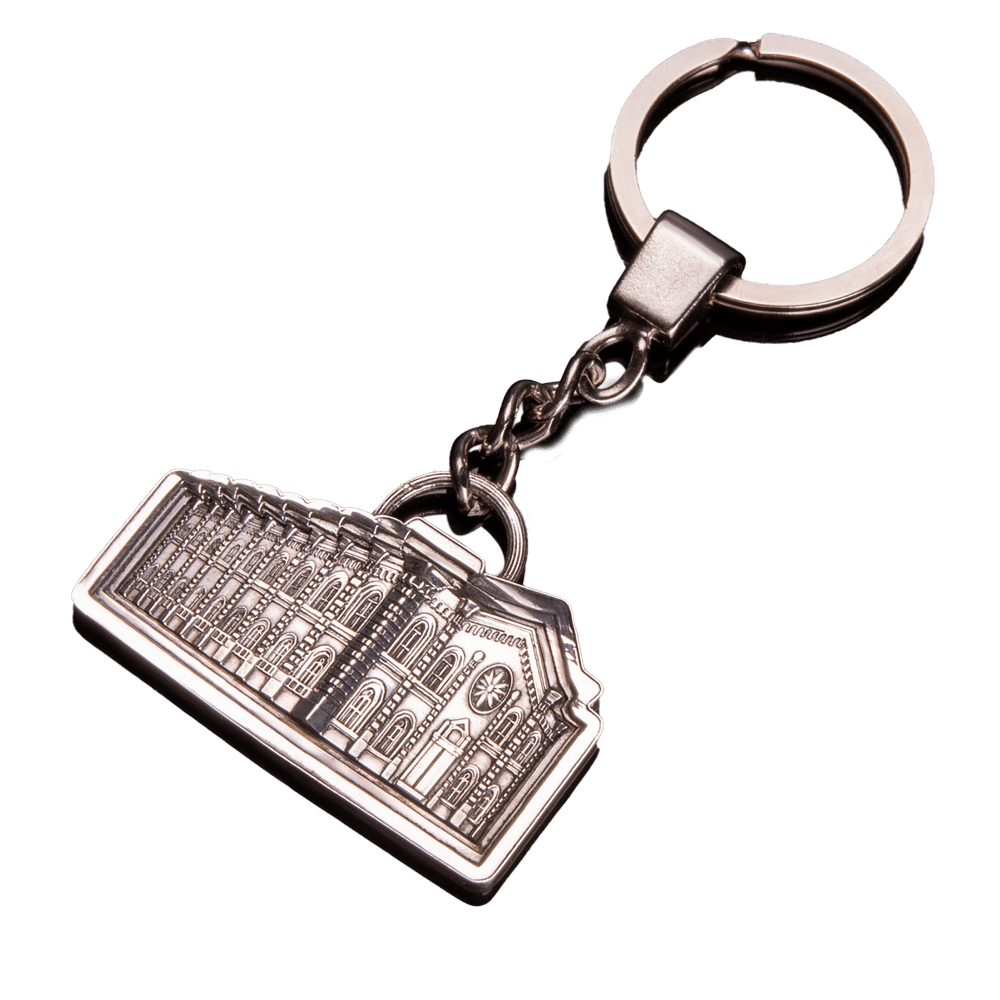 Key chain "The main synagogue of Odessa" made of silver