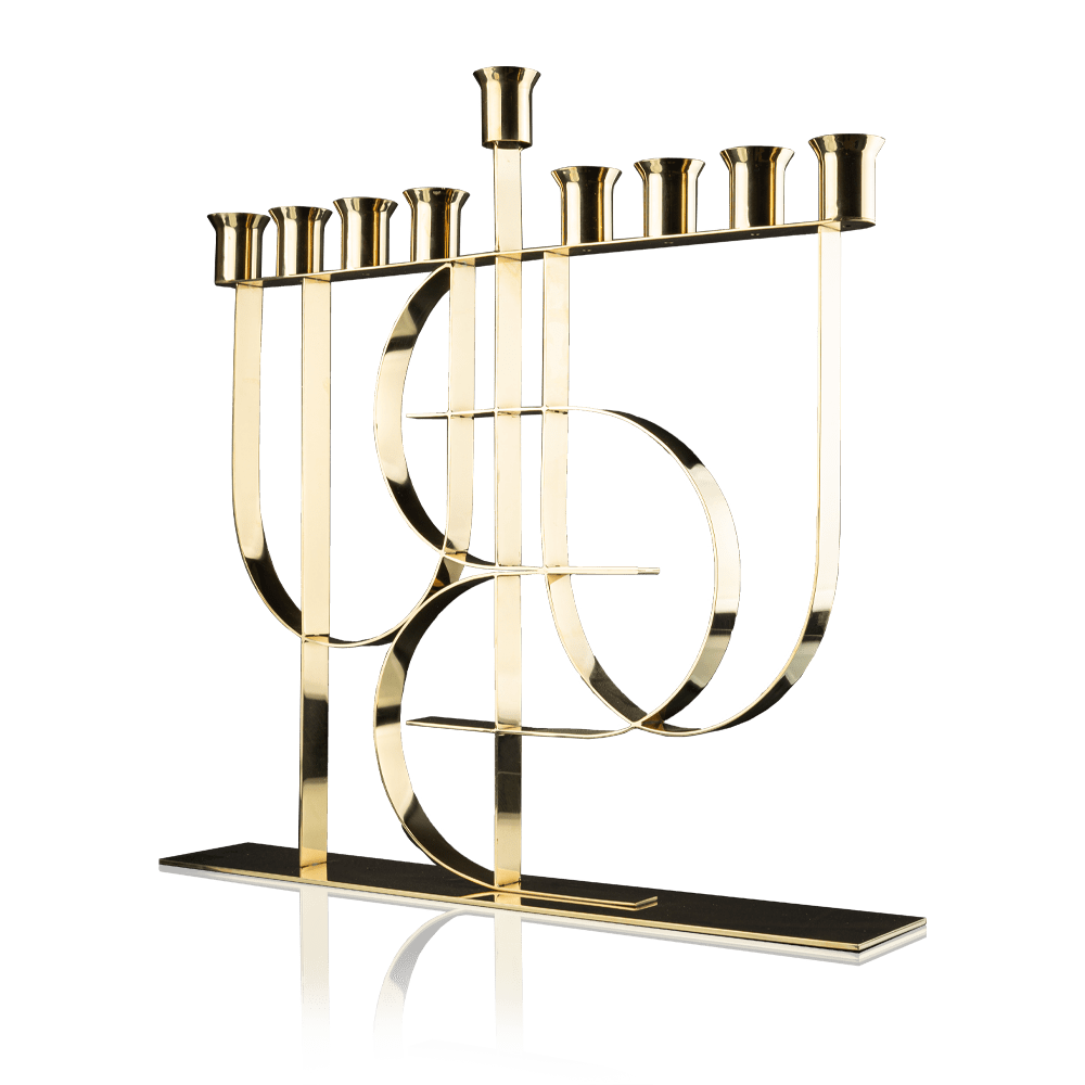 Hanukkah candlestick "Modern"