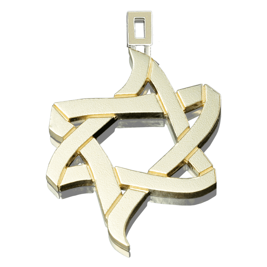 Pendant "Ice and Fire" made of gold