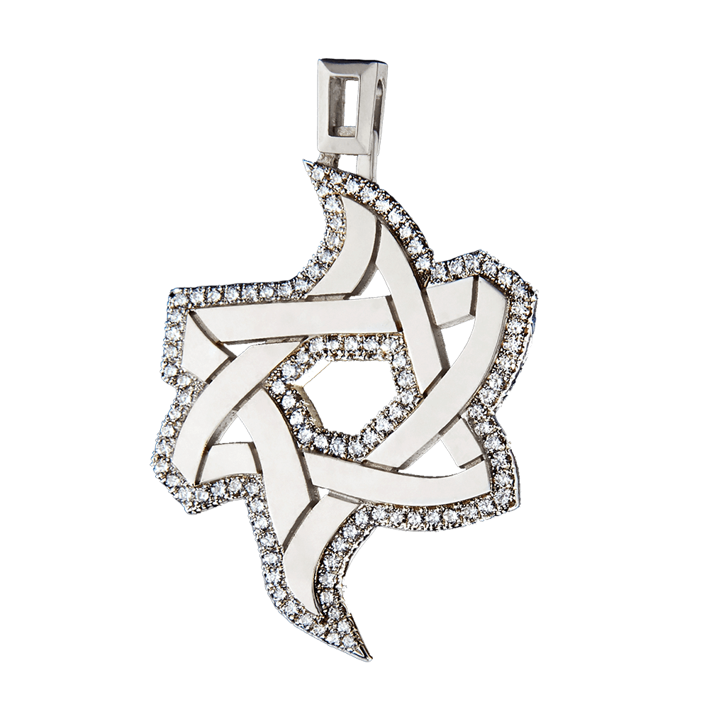 Pendant "Ice and Fire" made of silver with cubic zirconia, Valentin Yudashkin by David Roytman
