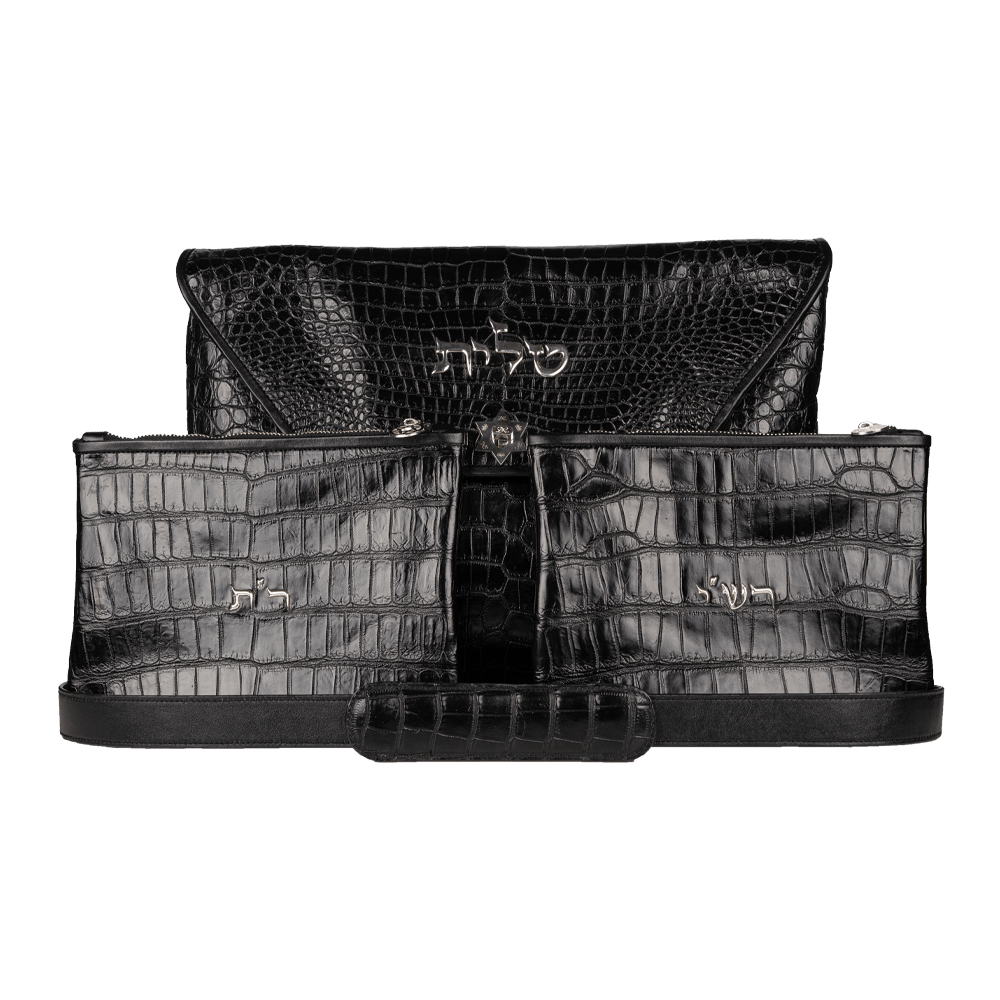 Set "770" for Tallit and Tefillin made of crocodile