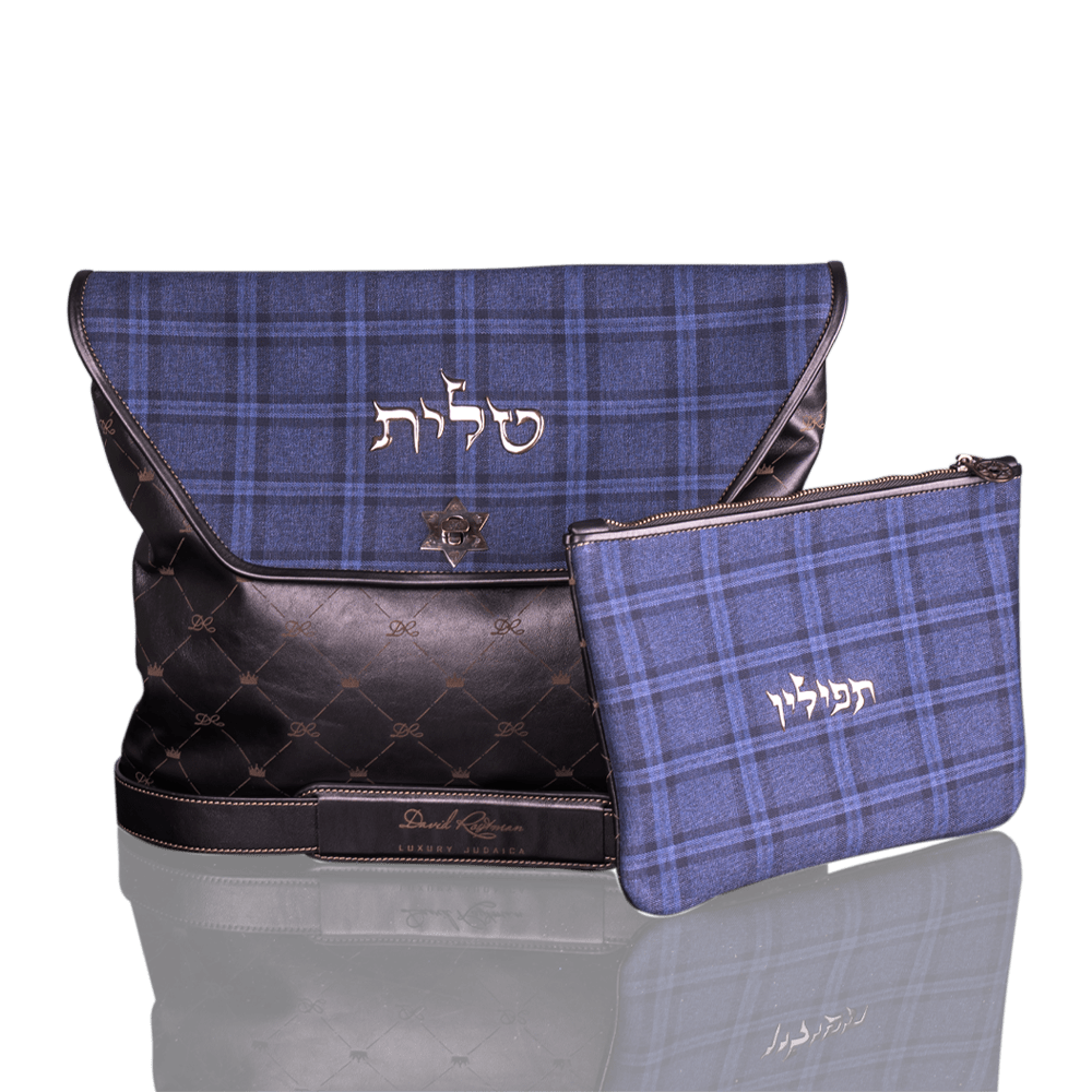 Set "Costume" for Tallit and Tefillin made of leather and wool