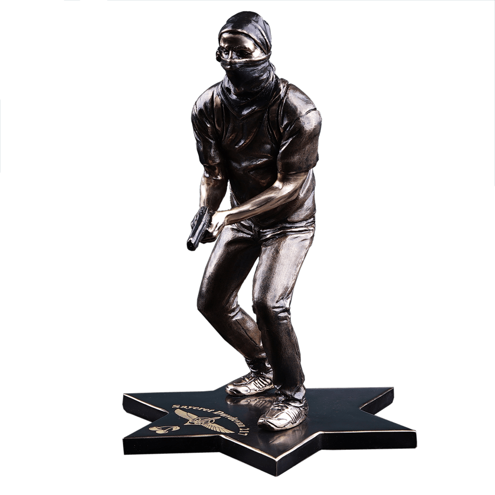 Bronze figurine "IDF elite special forces. Fighter "Sayeret Duvdevan 217""