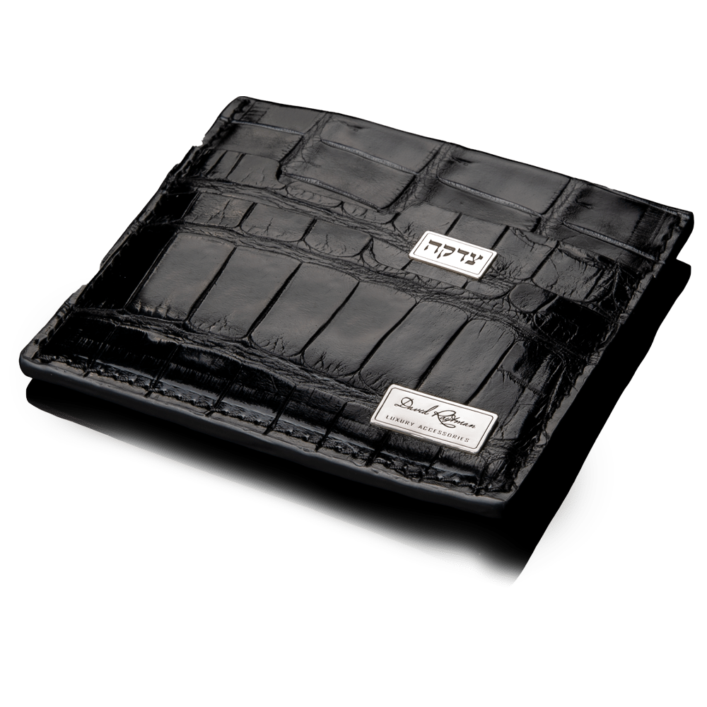 Business card holder made of crocodile