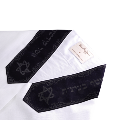 Tallit "Classic" made of wool with velour