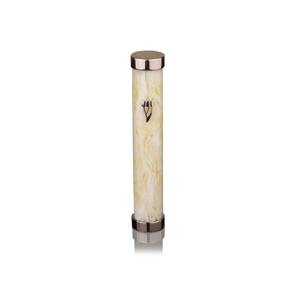 Case for mezuzah "Tzfat" made of amber